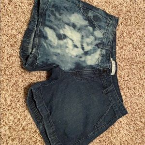 Bleached Jean shorts